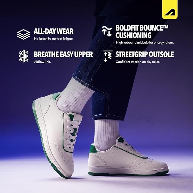 Boldfit Shoes for Man Stylish Sneakers for Man Comfortable Shoes for Men Casual Lace Up Sneakers for Men Lightweight Casual Sneaker Shoe for Boys - Image 3