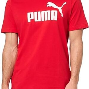 PUMA Mens Essentials Logo Crew Neck Short Sleeve Casual Tops Casual